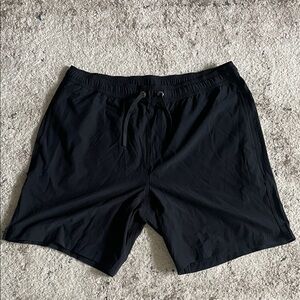 BAMBOO Men's Athletic Shorts in Black